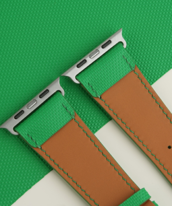 Neon Green Sailcloth Rubber Apple Watch Ultra Band