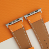 Orange Sailcloth Rubber Apple Watch Ultra Band