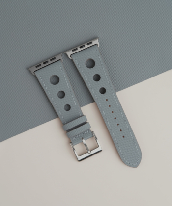 Rally Light Grey Sailcloth Rubber Apple Watch Ultra Band