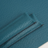 Curved End Aqua Blue Alran Sully Lining Navy Alran Sully Leather Watch Strap