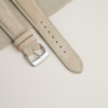 Beige Suede Lining Turquoise Epsom Leather Watch Strap
