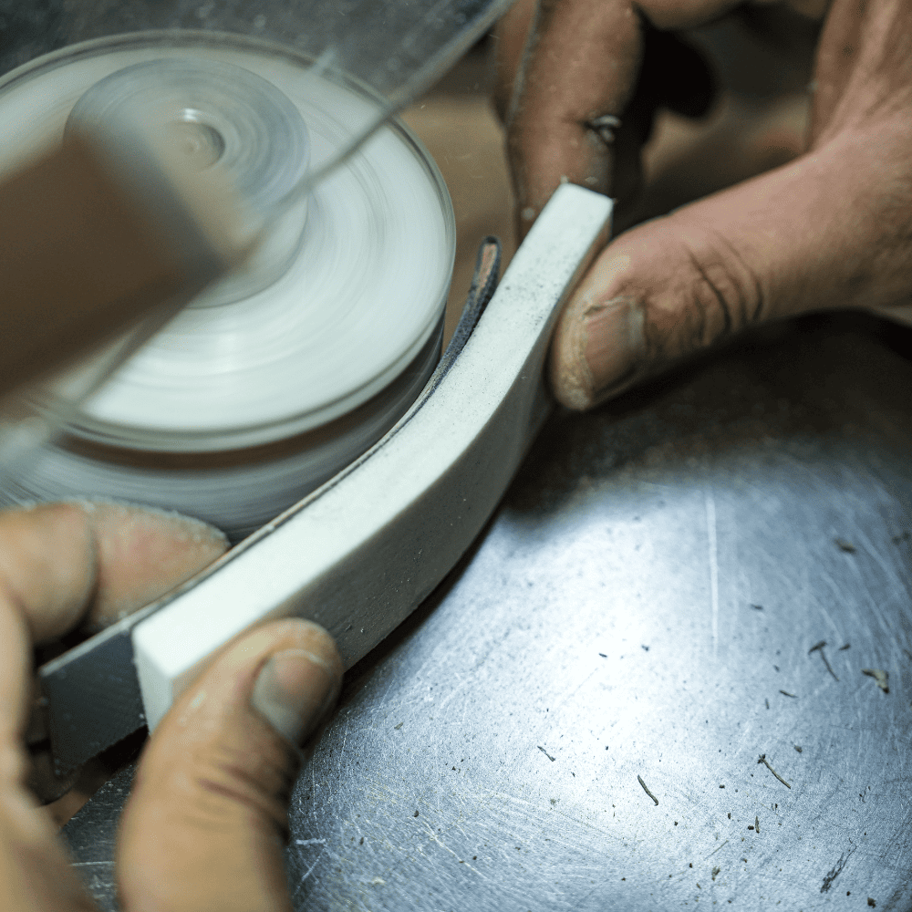 Rubber watch strap making process at HANDDN