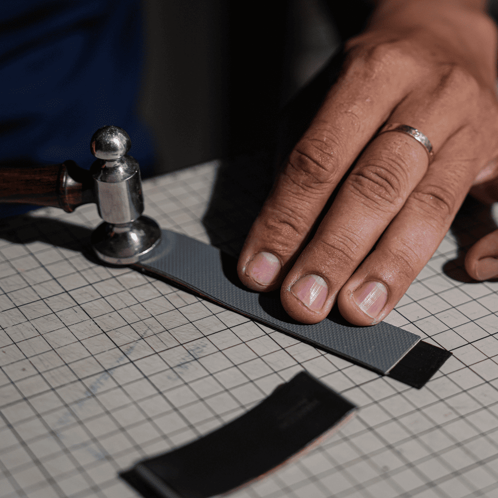 Rubber watch strap making process at HANDDN