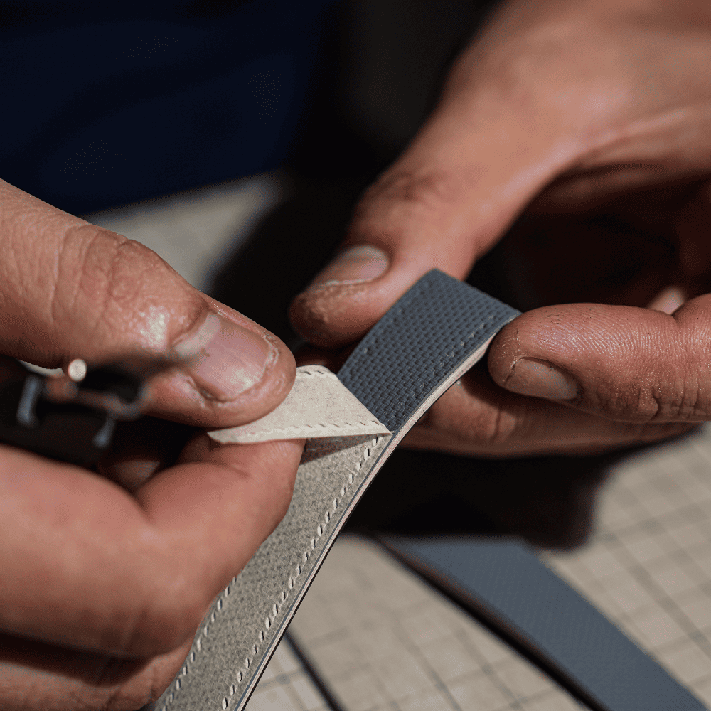 Rubber watch strap making process at HANDDN