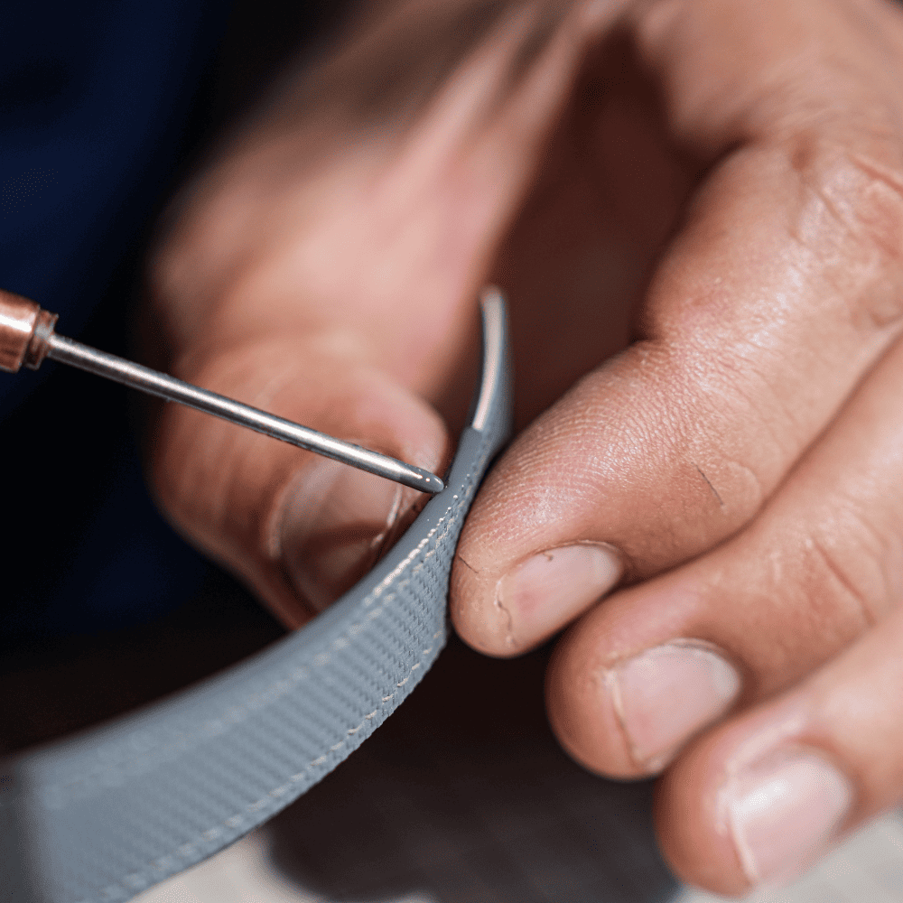 Rubber watch strap making process at HANDDN