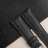 Curved End Black Peccary Lining Brown Sully Leather Watch Strap