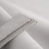Folded Edge Light Grey Suede Leather Watch Strap