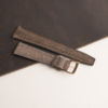 Double Stitch Rustic Crazy Horse Lining Brown Sully Leather Watch Strap