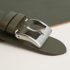 Padded Olive Vachetta Lining Black Swift Leather Fixed Bars Watch Strap 17 Padded Olive Vachetta Lining Black Swift Leather Fixed Bars Watch Strap