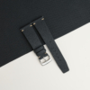 Vintage Black Sailcloth Rubber Lining Black Rubber Watch Strap 21 Vintage Black Sailcloth Rubber Lining Black Rubber Watch Strap