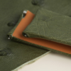Curved End Green Ostrich Lining Leather Folded Edge Watch Strap 13 Curved End Green Ostrich Lining Leather Folded Edge Watch Strap