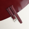 Padded Burgundy Shell Cordovan Lining Brown Alran Sully Leather Watch Strap 24 Padded Burgundy Shell Cordovan Lining Brown Alran Sully Leather Watch Strap