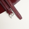 Padded Burgundy Shell Cordovan Lining Brown Alran Sully Leather Watch Strap