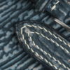 Padded Jean Blue Shark Leather Lining Beige Rubber Watch Strap 15 Padded Jean Blue Shark Leather Lining Beige Rubber Watch Strap