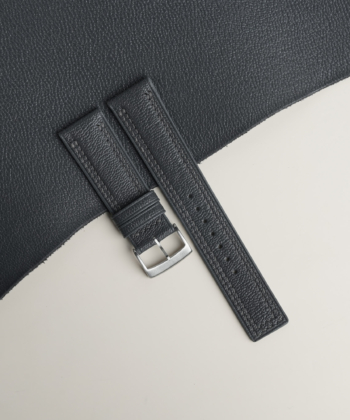 Padded Dark Grey Alran Chevre Lining Dark Grey Alran Chevre Leather Watch Strap
