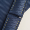 Curved End Padded Navy Sailcloth Rubber Lining Brown Alran Sully Watch Strap 14 Curved End Padded Navy Sailcloth Rubber Lining Brown Alran Sully Watch Strap