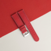 Red Sailcloth Rubber Lining Red Swift Watch Strap 20 Red Sailcloth Rubber Lining Red Swift Watch Strap
