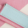 Light Pink Saffiano Lining Turquoise Epsom Leather Watch Strap 7 Light Pink Saffiano Lining Turquoise Epsom Leather Watch Strap