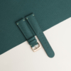Padded Aqua Green Sailcloth Rubber Lining Brick Rubber Watch Strap 16 Padded Aqua Green Sailcloth Rubber Lining Brick Rubber Watch Strap