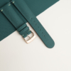 Padded Aqua Green Sailcloth Rubber Lining Brick Rubber Watch Strap 8 Padded Aqua Green Sailcloth Rubber Lining Brick Rubber Watch Strap