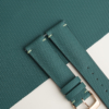 Padded Aqua Green Sailcloth Rubber Lining Brick Rubber Watch Strap 7 Padded Aqua Green Sailcloth Rubber Lining Brick Rubber Watch Strap