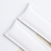 Curved End Padded White Sailcloth Rubber Lining Moss Alran Sully Watch Strap