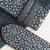 Black Stingray Lining Black Rubber Watch Strap