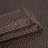Folded Edge Padded Brown Diamond Lining Golden Alran Sully Leather Watch Strap