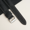 Padded Black Pueblo Leather Lining Black Rubber Watch Strap 6 Padded Black Pueblo Leather Lining Black Rubber Watch Strap