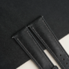 Padded Black Pueblo Leather Lining Black Rubber Watch Strap 7 Padded Black Pueblo Leather Lining Black Rubber Watch Strap