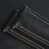 Padded Black Pueblo Leather Lining Black Rubber Watch Strap 8 Padded Black Pueblo Leather Lining Black Rubber Watch Strap