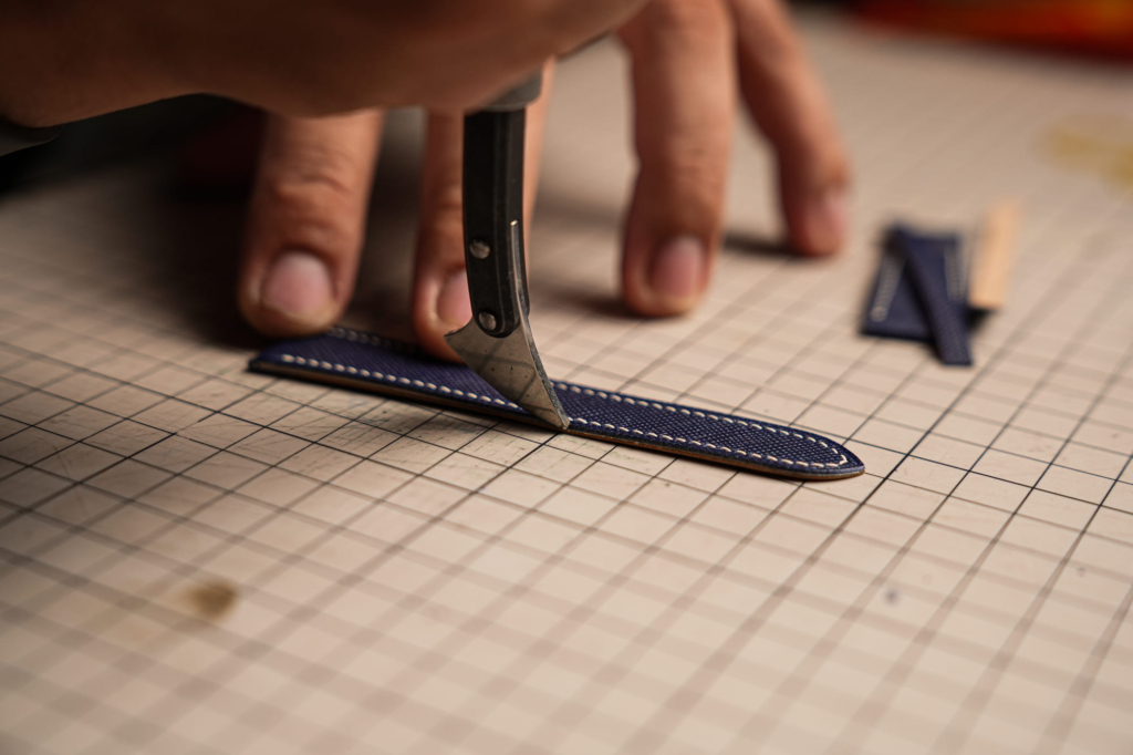 The process of making a leather watch straps