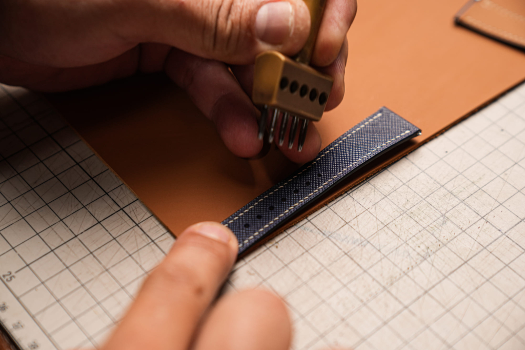 making a leather watch strap