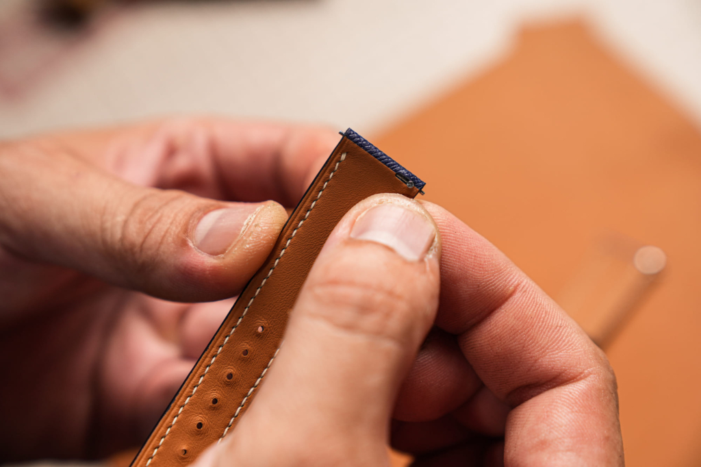 making a leather watch strap