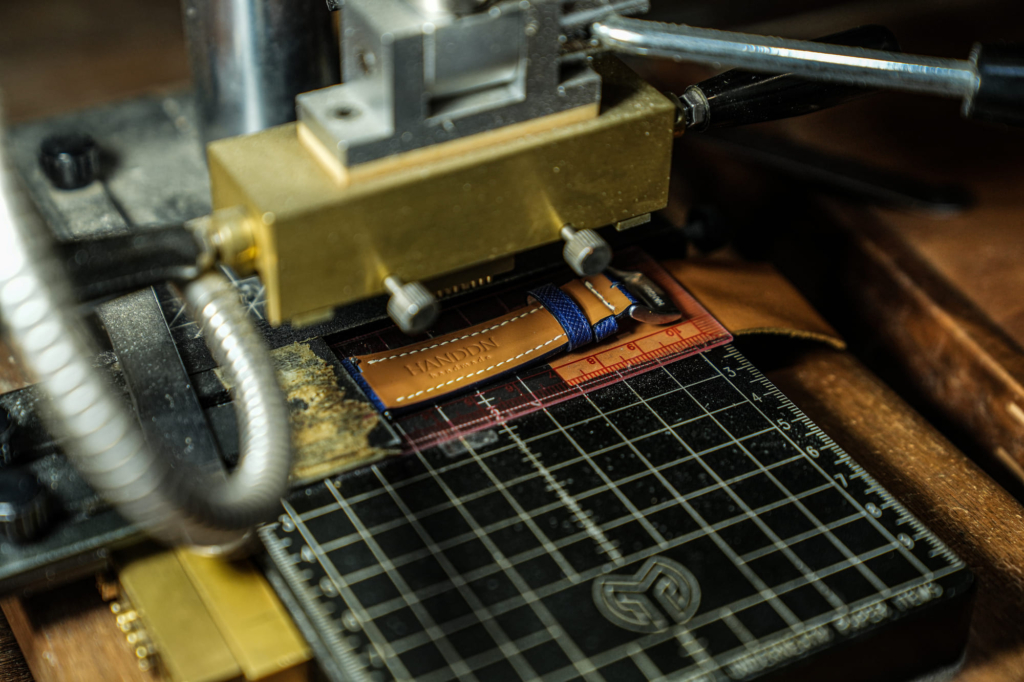 The process of making a leather watch straps at HANDDN 100% Bespoke