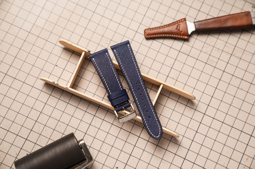 The process of making a leather watch straps at HANDDN 100% Bespoke