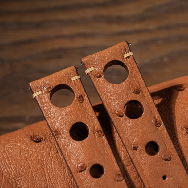 rally brown ostrich bespoke by Handle