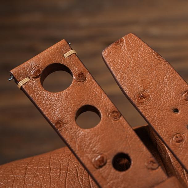 rally brown ostrich bespoke by Handle
