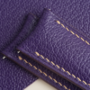 Curved End Purple Alran Sully Lining Pearl White Epsom Leather Watch Strap 11 Curved End Purple Alran Sully Lining Pearl White Epsom Leather Watch Strap