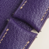 Curved End Purple Alran Sully Lining Pearl White Epsom Leather Watch Strap 10 Curved End Purple Alran Sully Lining Pearl White Epsom Leather Watch Strap